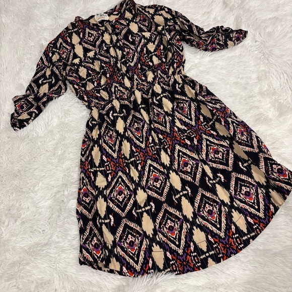 Anthropologie Holding Horses Mira Ikat Western Dress Size 4 - Picture 2 of 10